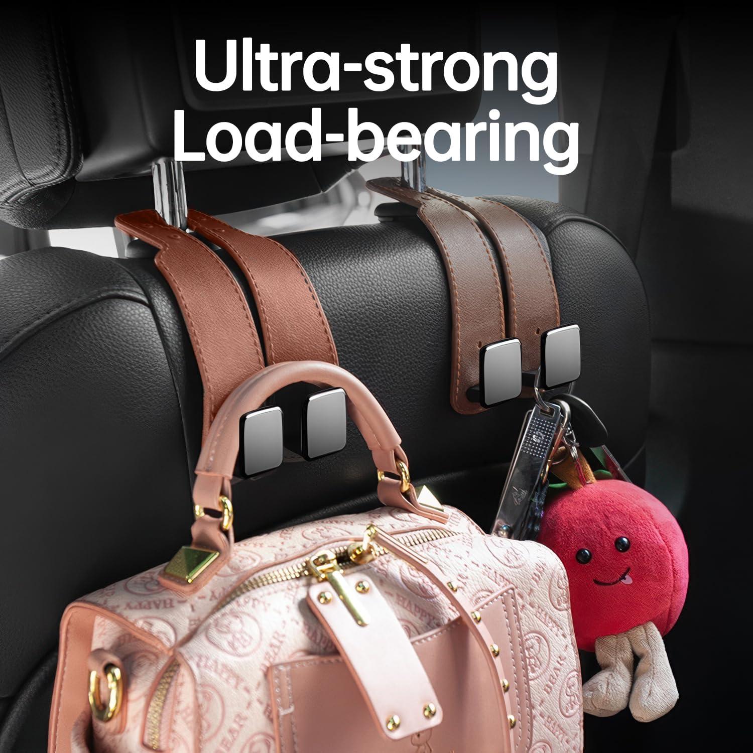 Ganchos para Reposacabezas VisionSync CA027 - 2 Piezas Marrón