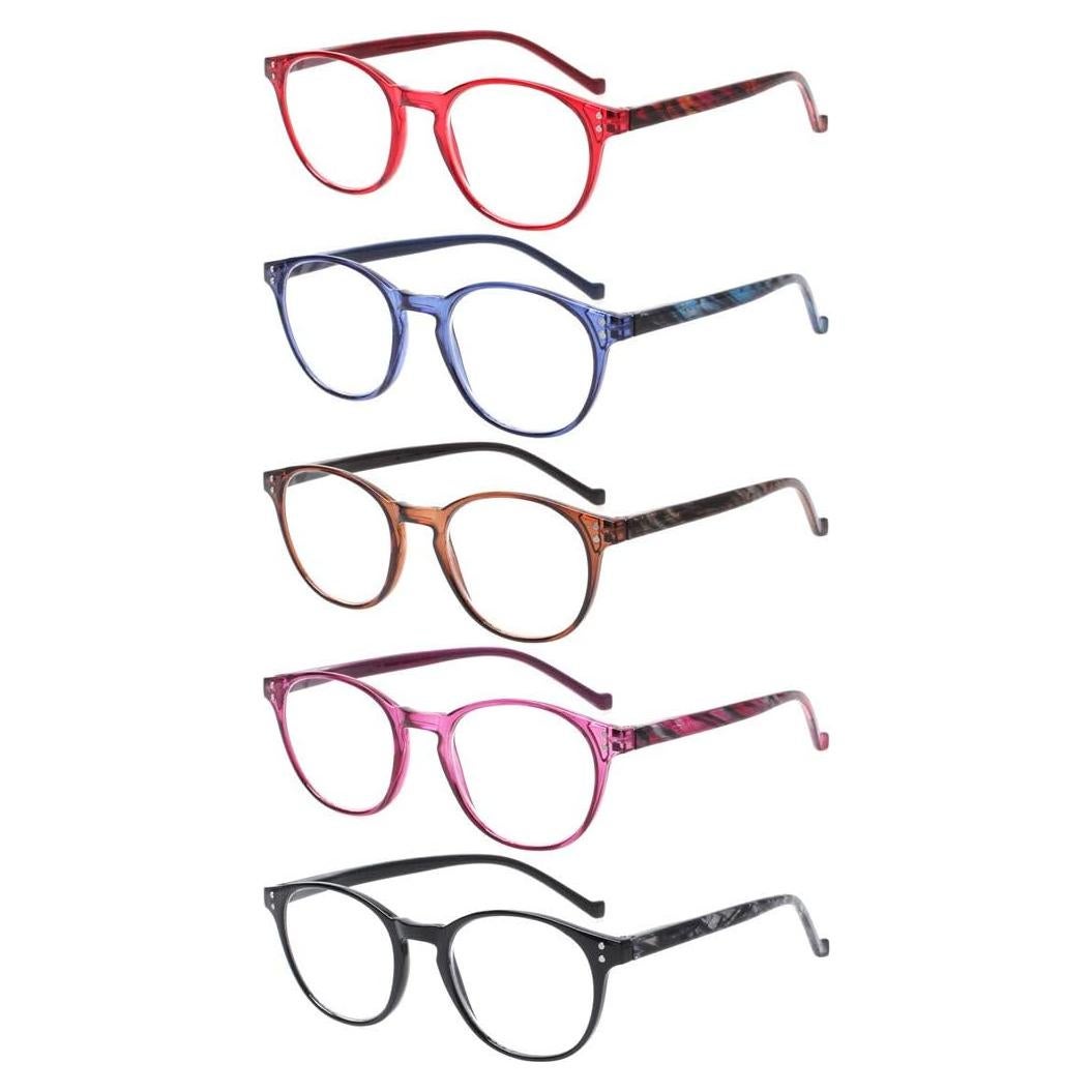 Gafas de Lectura NORPERWIS 5 Pares Unisex 4.00 Dióptrias