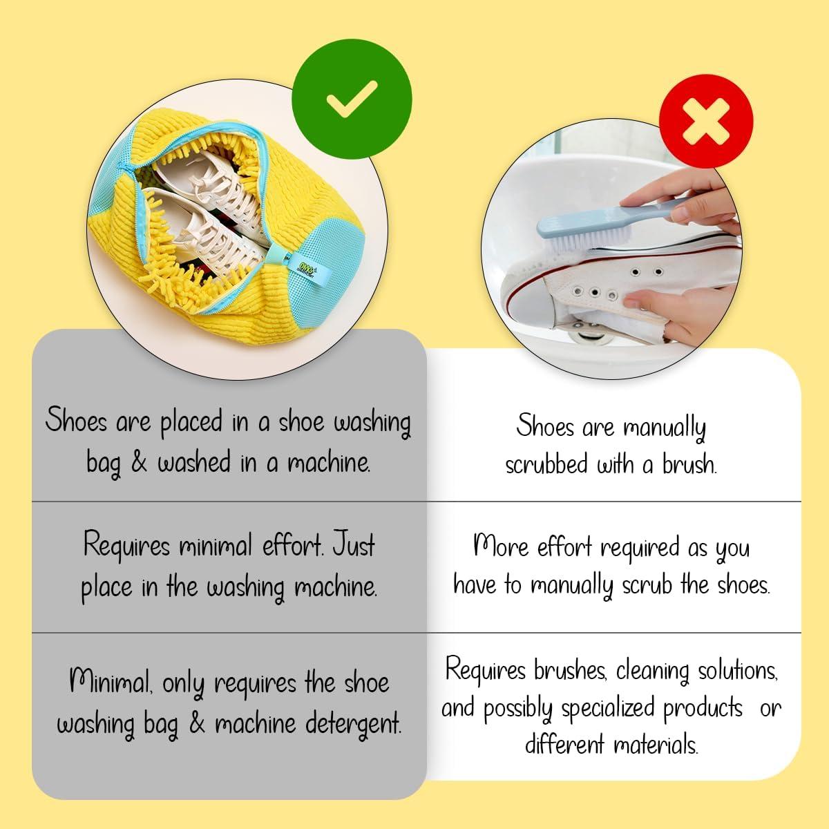 Bolsa de Lavado de Zapatos Ohhmycart - Malla Protectora 42x19cm