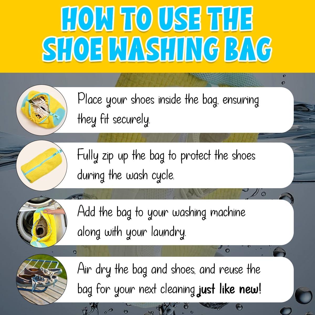 Bolsa de Lavado de Zapatos Ohhmycart - Malla Protectora 42x19cm