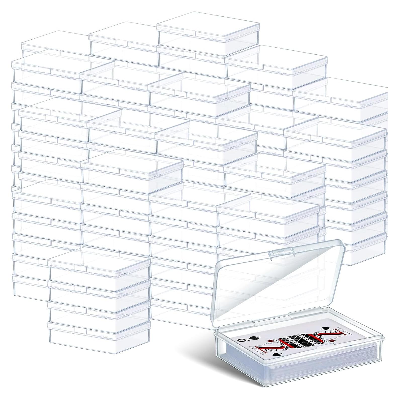 Caja de Almacenamiento de Cartas Vicenpal 100 Pcs Transparente