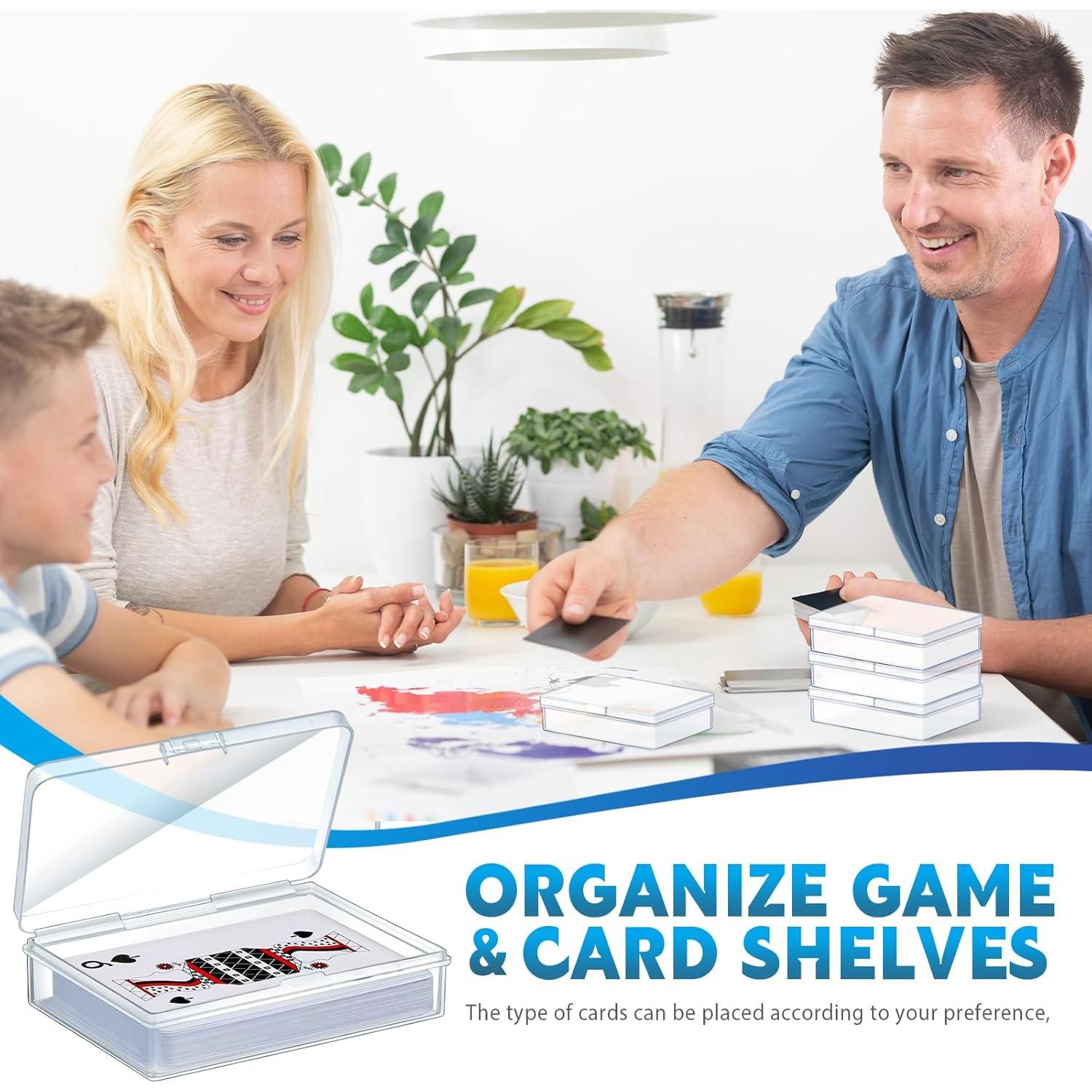 Caja de Almacenamiento de Cartas Vicenpal 100 Pcs Transparente