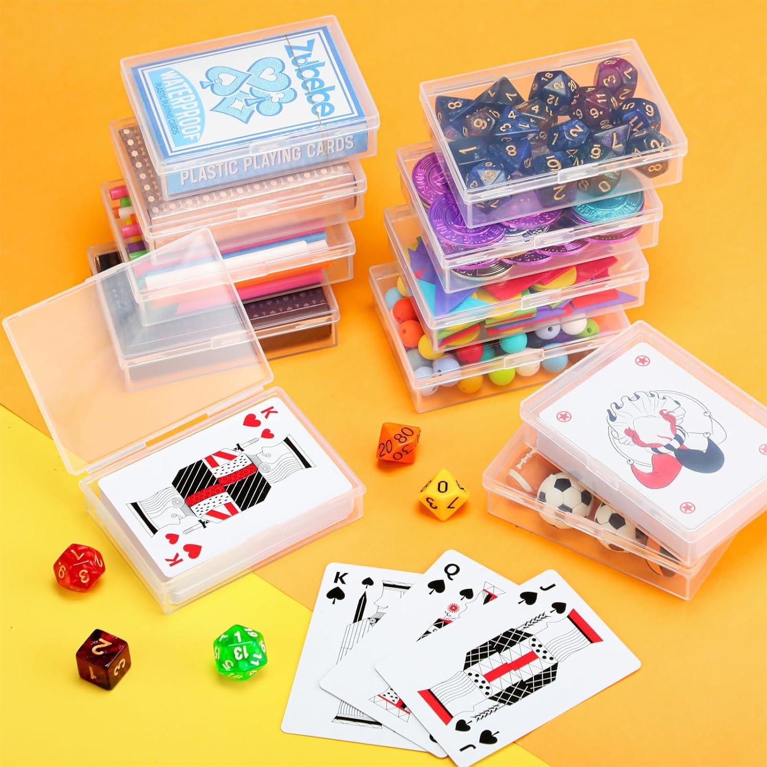 Caja de Almacenamiento de Cartas Vicenpal 100 Pcs Transparente