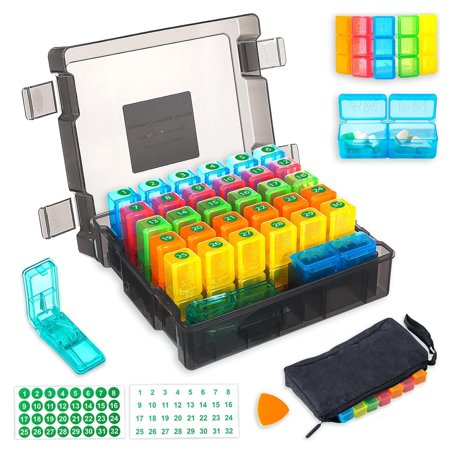 Organizador de Pastillas Mensual Bovintex 30 Días 2 Veces al Día