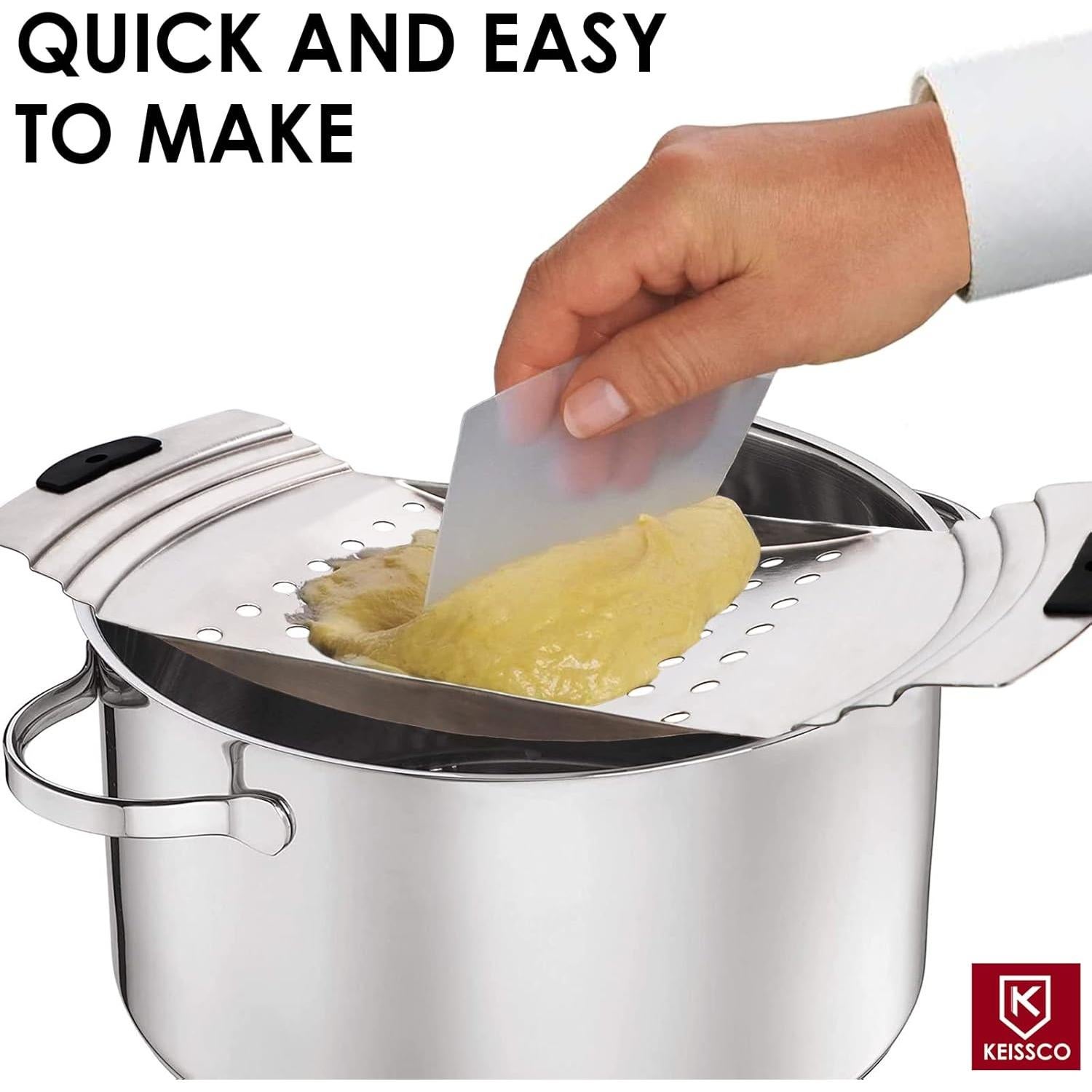 Fabricante de Spaetzle KEISSCO Acero Inoxidable 33.99x12.7cm
