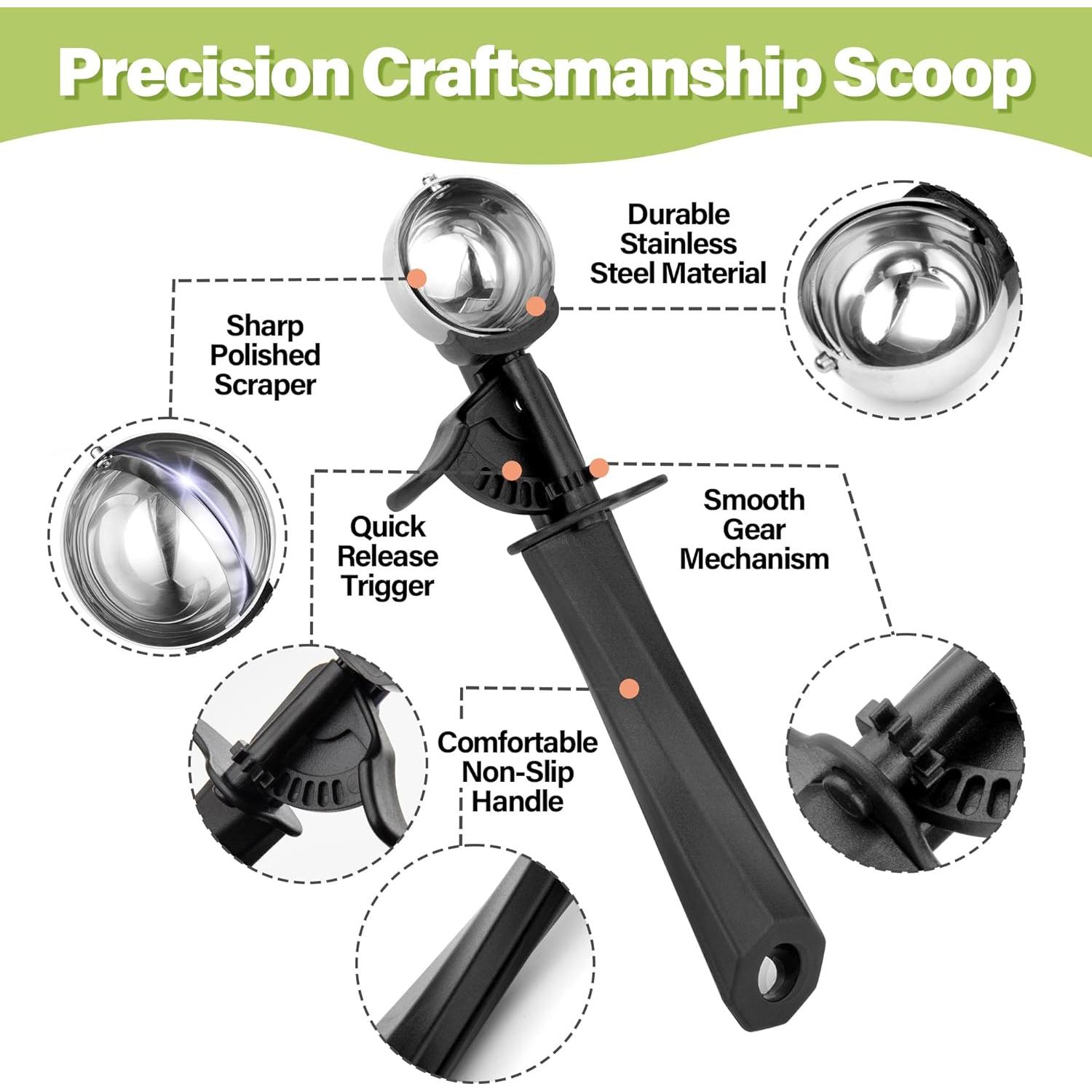 Cucharón de Helado Mediano TJ POP 20ml Acero Inoxidable