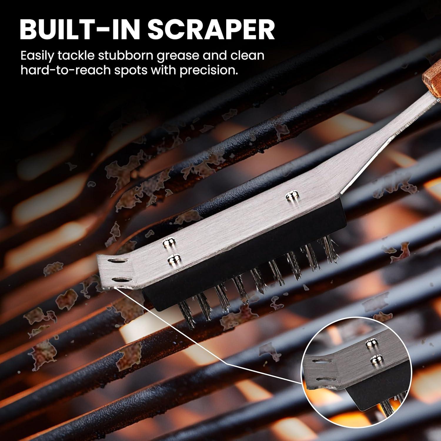 Cepillo para Parrilla DHAMPOOH con Cabezal Reemplazable 38.1 cm