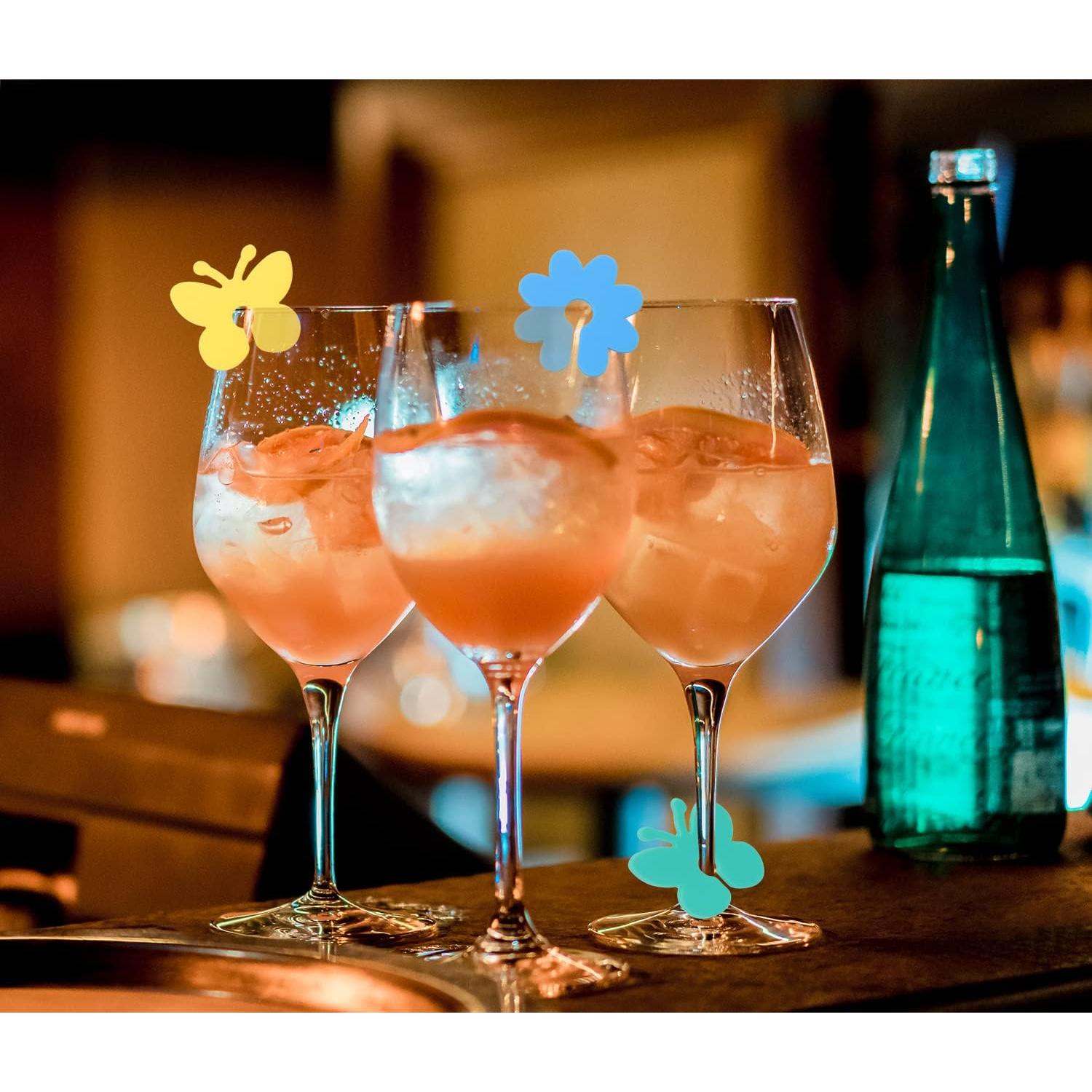 Marcadores de Copas de Vino PENTA ANGEL 12 Pcs Silicona Coloridos