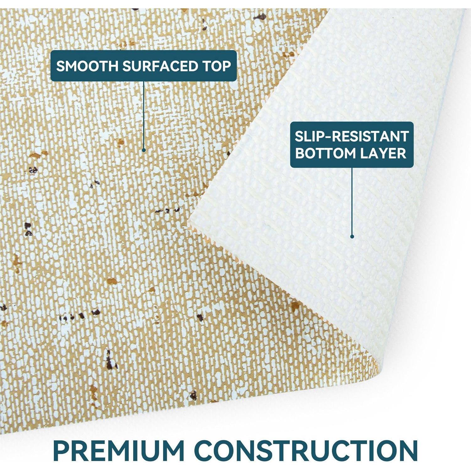 Forro de estantería no adhesivo DwellAid 30.48x152.4 cm beige