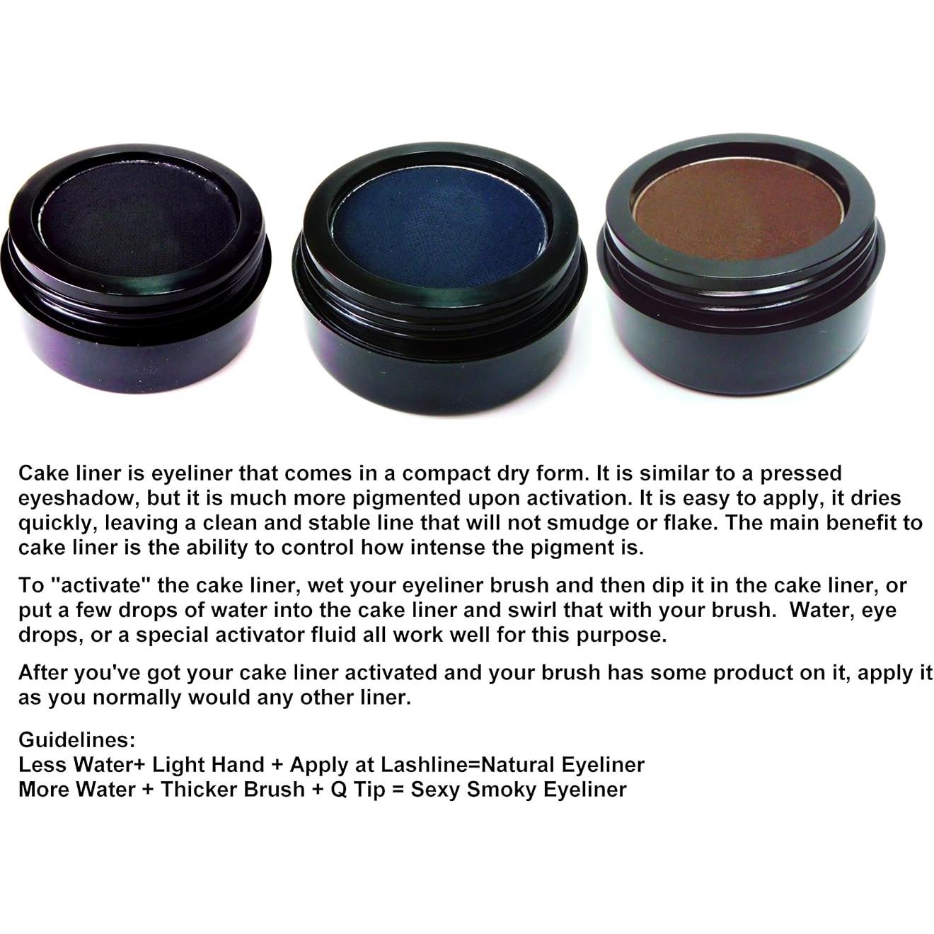 Delineador de Ojos en Pasta Negro Mate y Sombra Activada por Agua