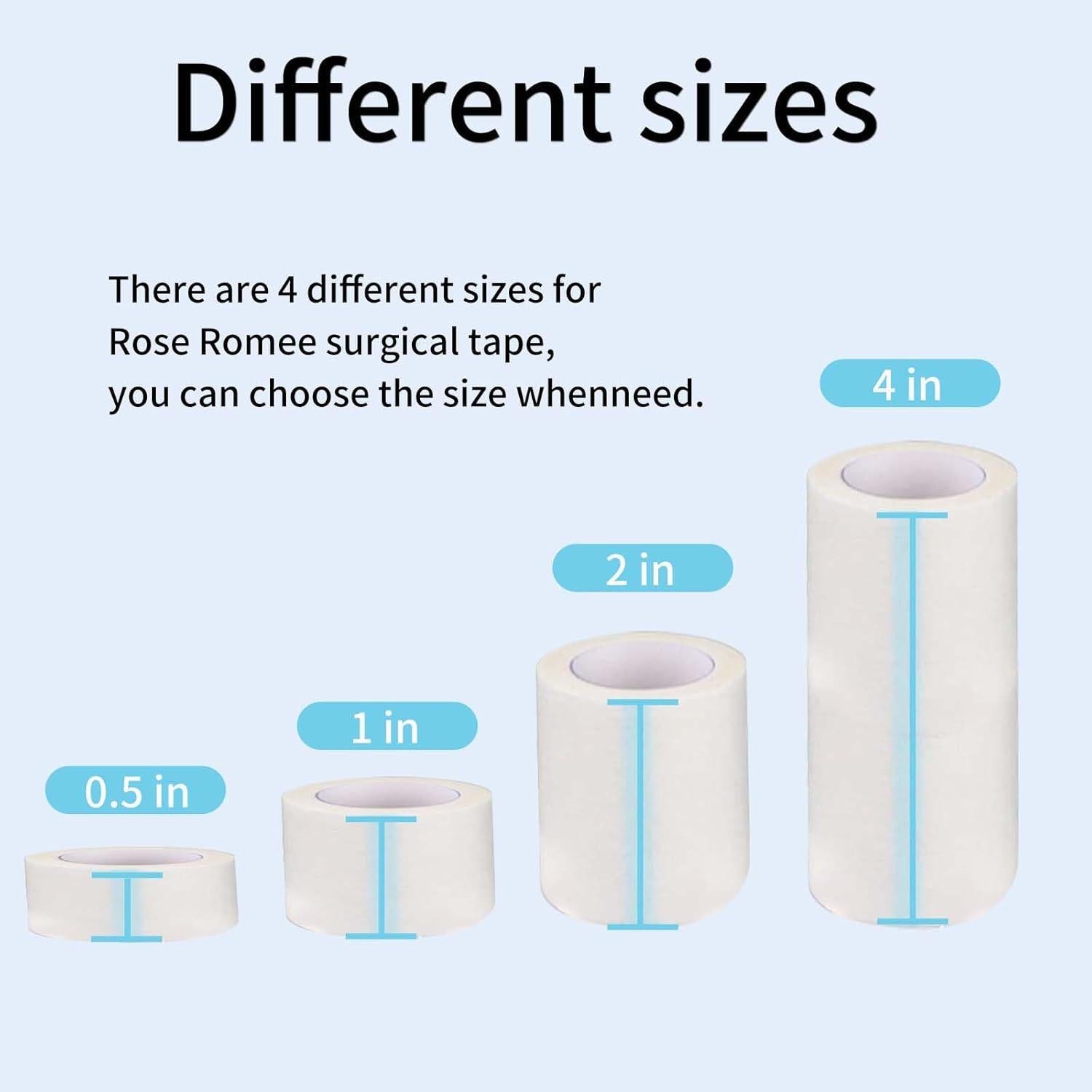 6 Rollos de Cinta Médica de Papel 5.08 cm x 9.14 m Hipoalergénica