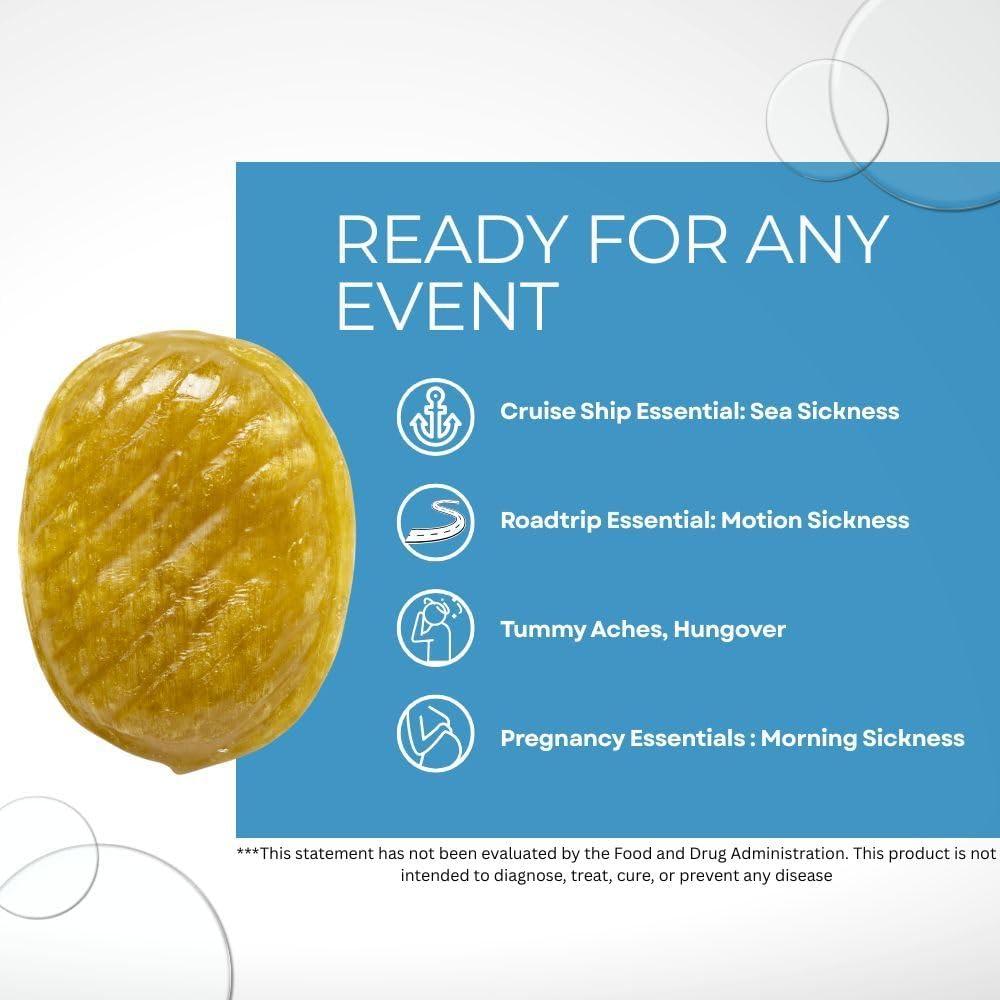 Gotas Queasy Drops Tres Lollies - Alivio Nauseas Embarazo 48u