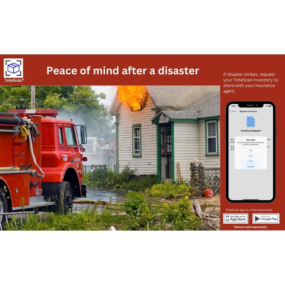 Etiquetas QR Multicolor ToteScan para Organización 48 Unidades