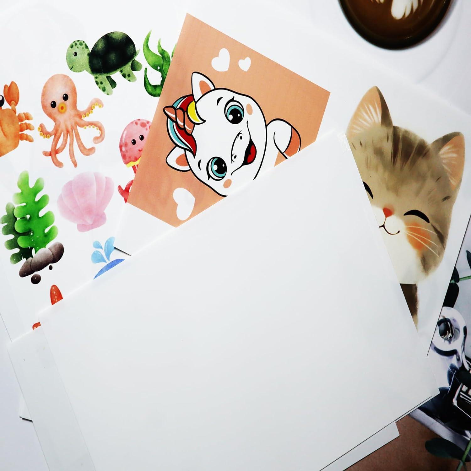 12 Hojas de Plástico Encogible Imprimibles Hslordge 28x21.6cm