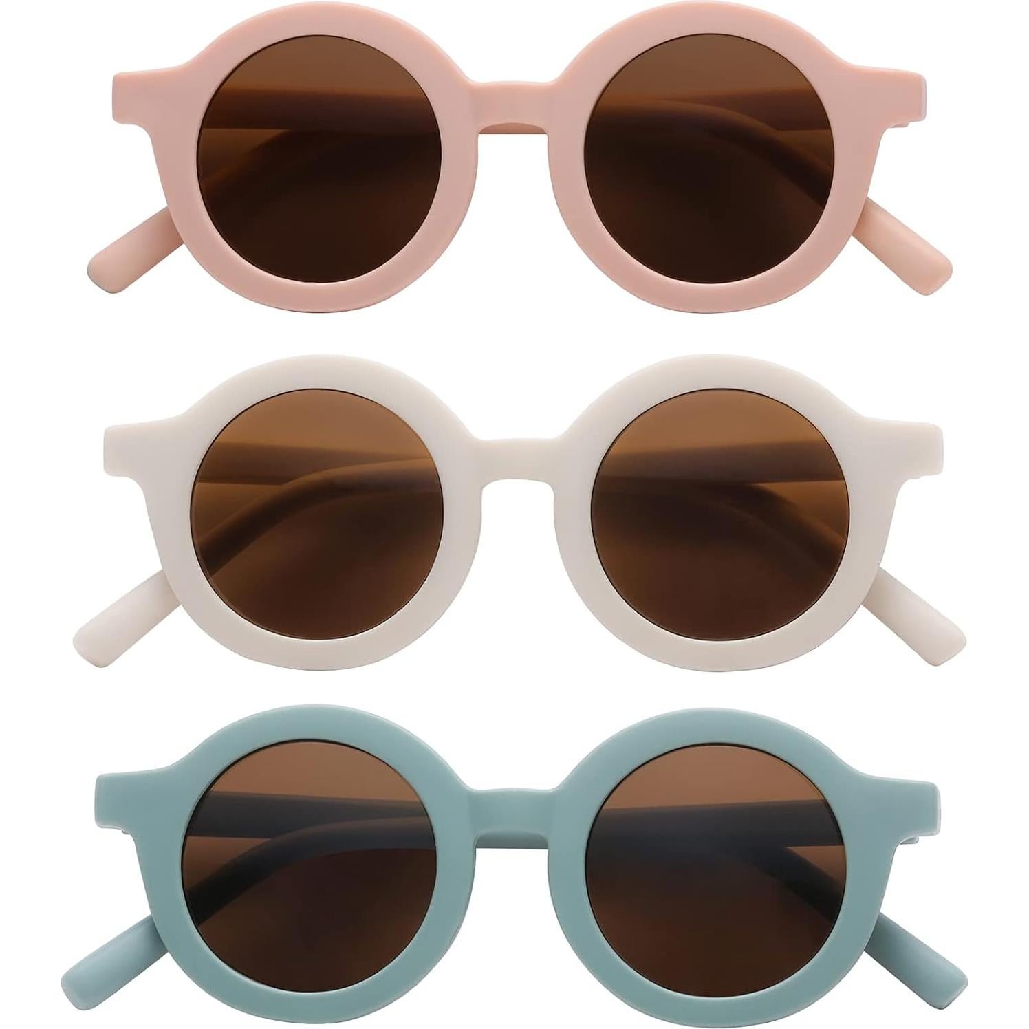 Gafas de sol redondas COASION UV400 para niños 2-10 años