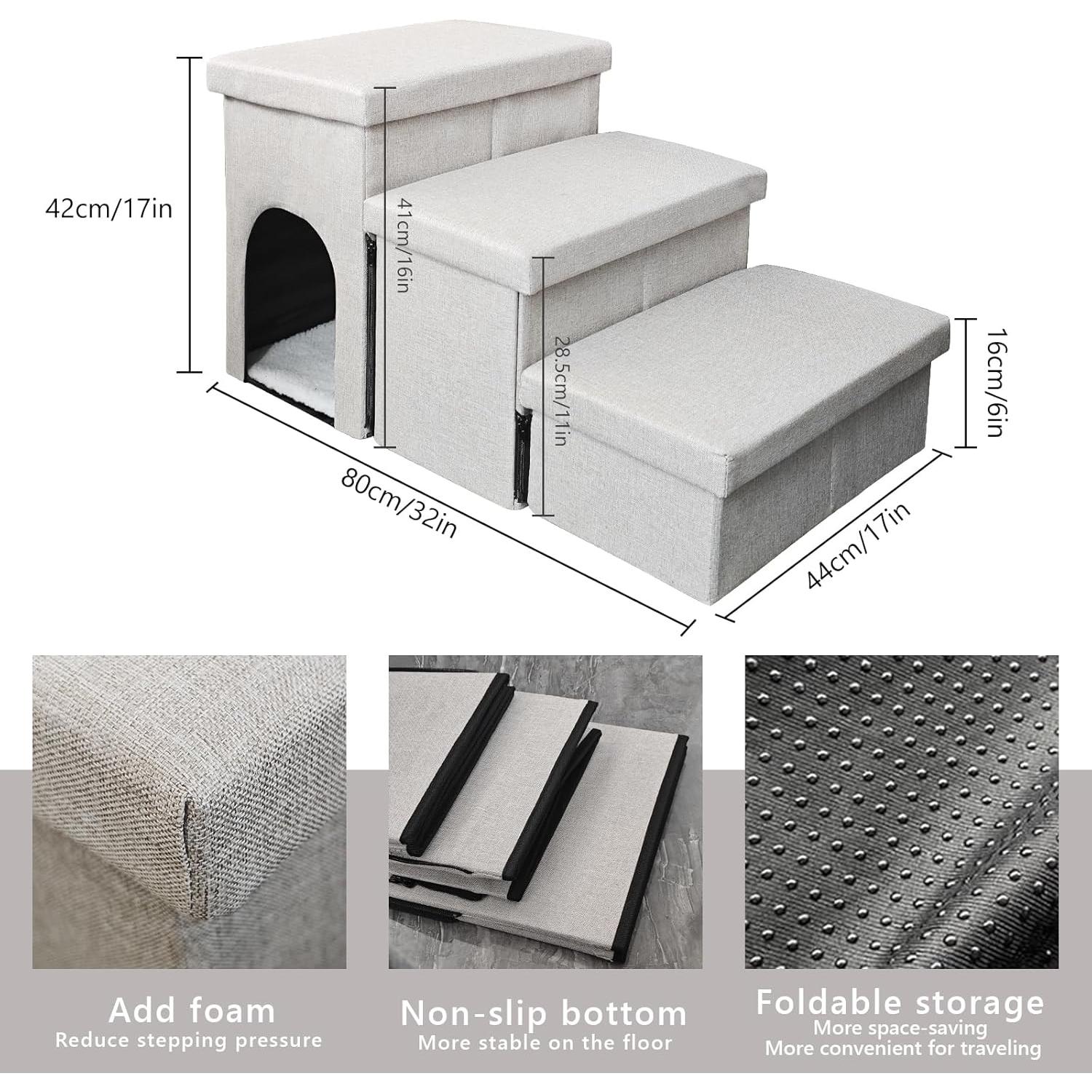 Escalera Plegable para Perros Wndy's Dream 3 Pasos 45.72 cm