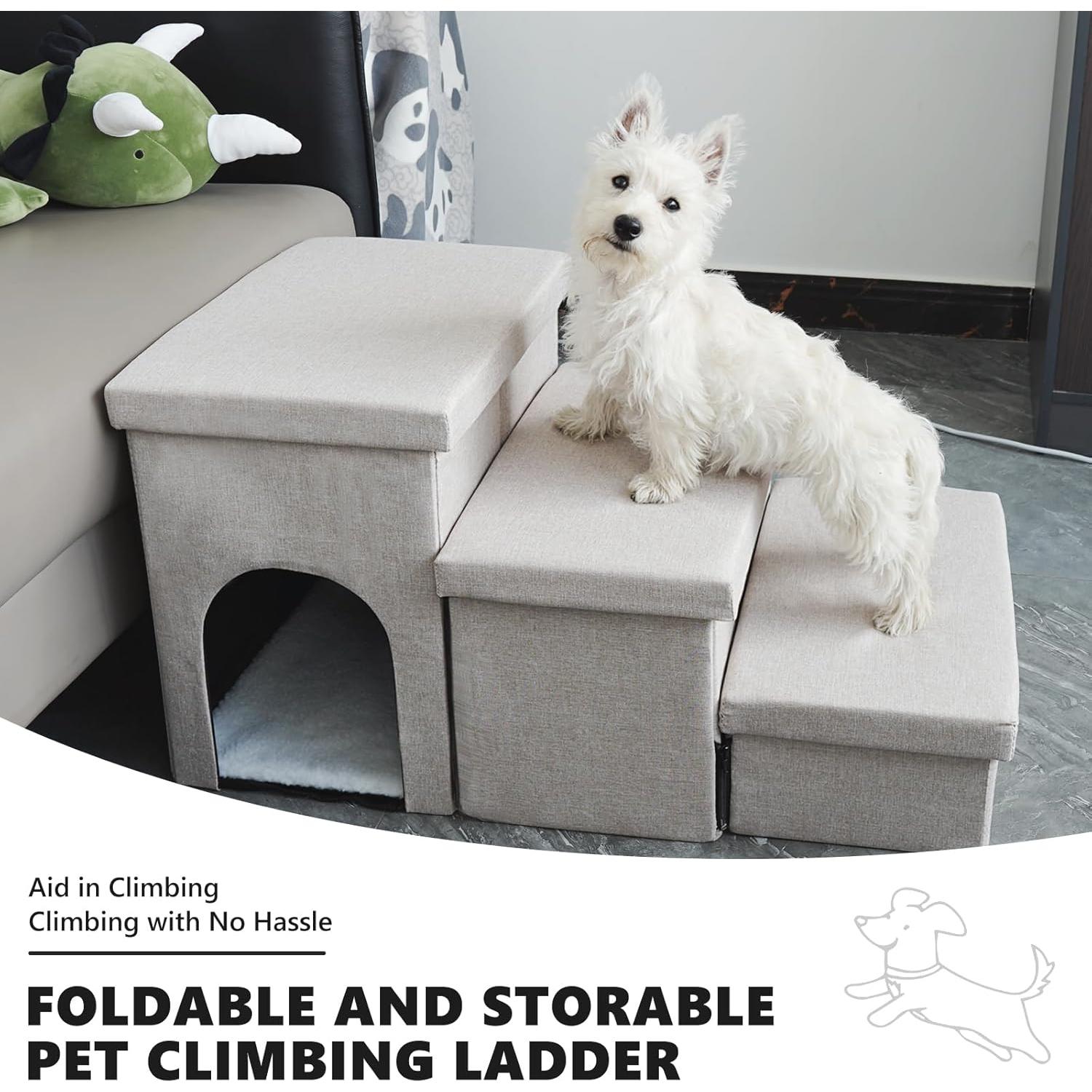 Escalera Plegable para Perros Wndy's Dream 3 Pasos 45.72 cm