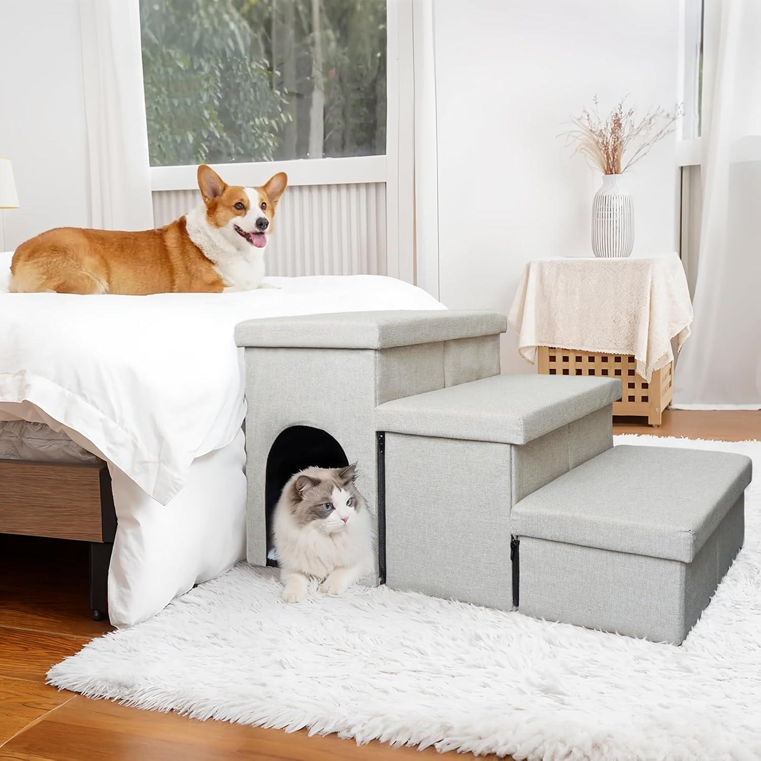 Escalera Plegable para Perros Wndy's Dream 3 Pasos 45.72 cm