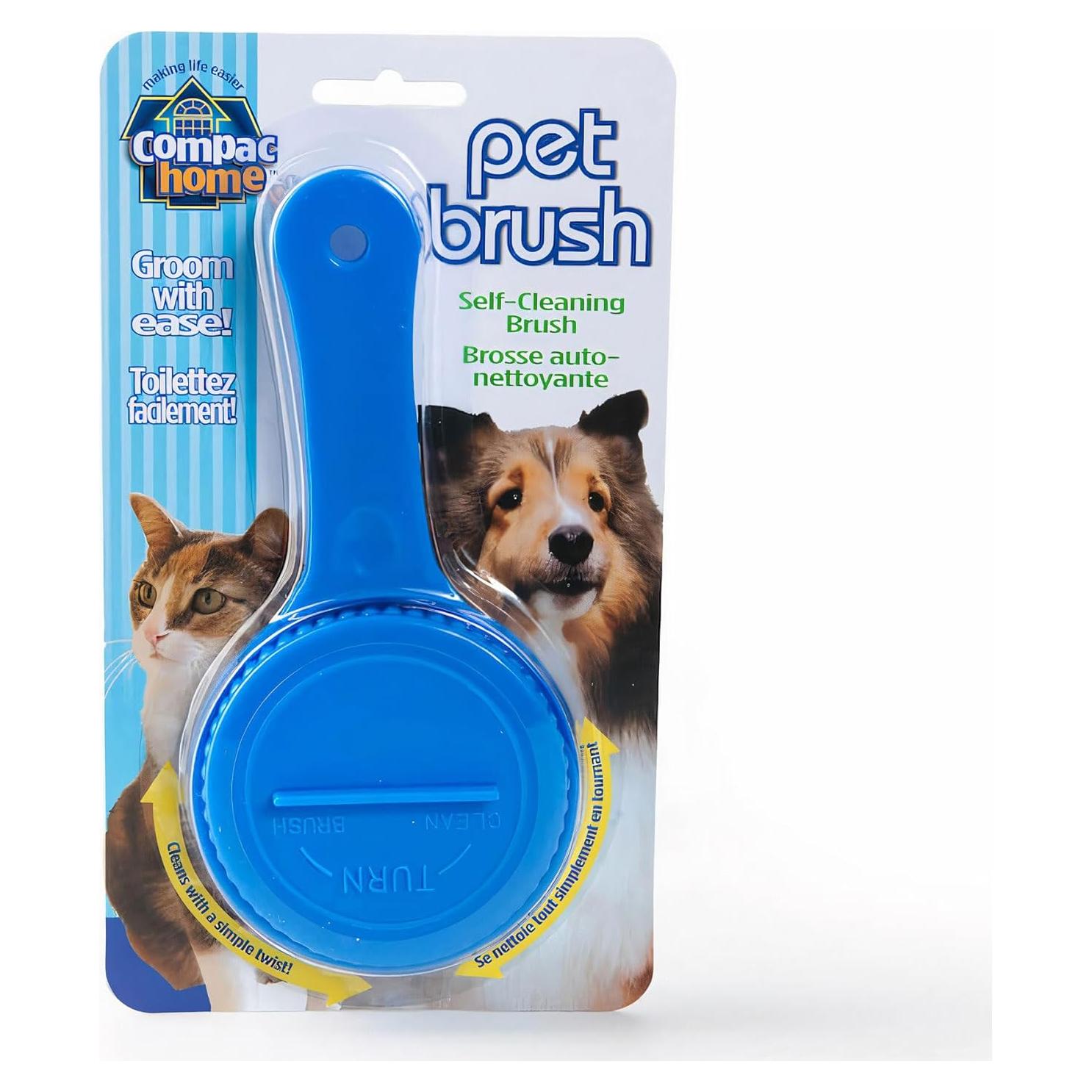 Cepillo Autolimpiante para Mascotas Compac - Azul, 1 Unidad