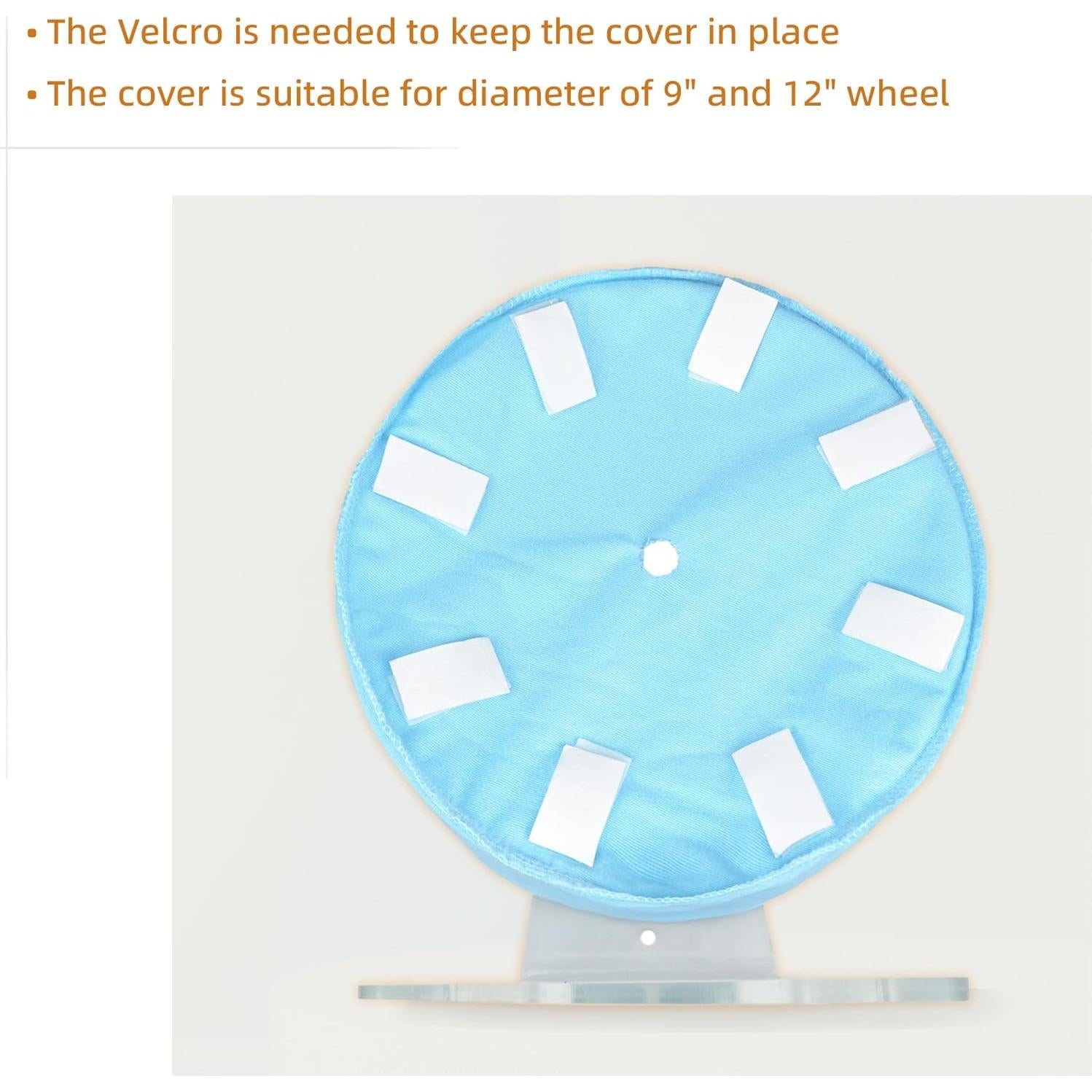 Wheel Cover for Hedgehogs Hamsters and Small Animals for Giant Comfort Wheel Carolina Storm Wheel to Protect Wheel from Urine and Easy to Clean (9")