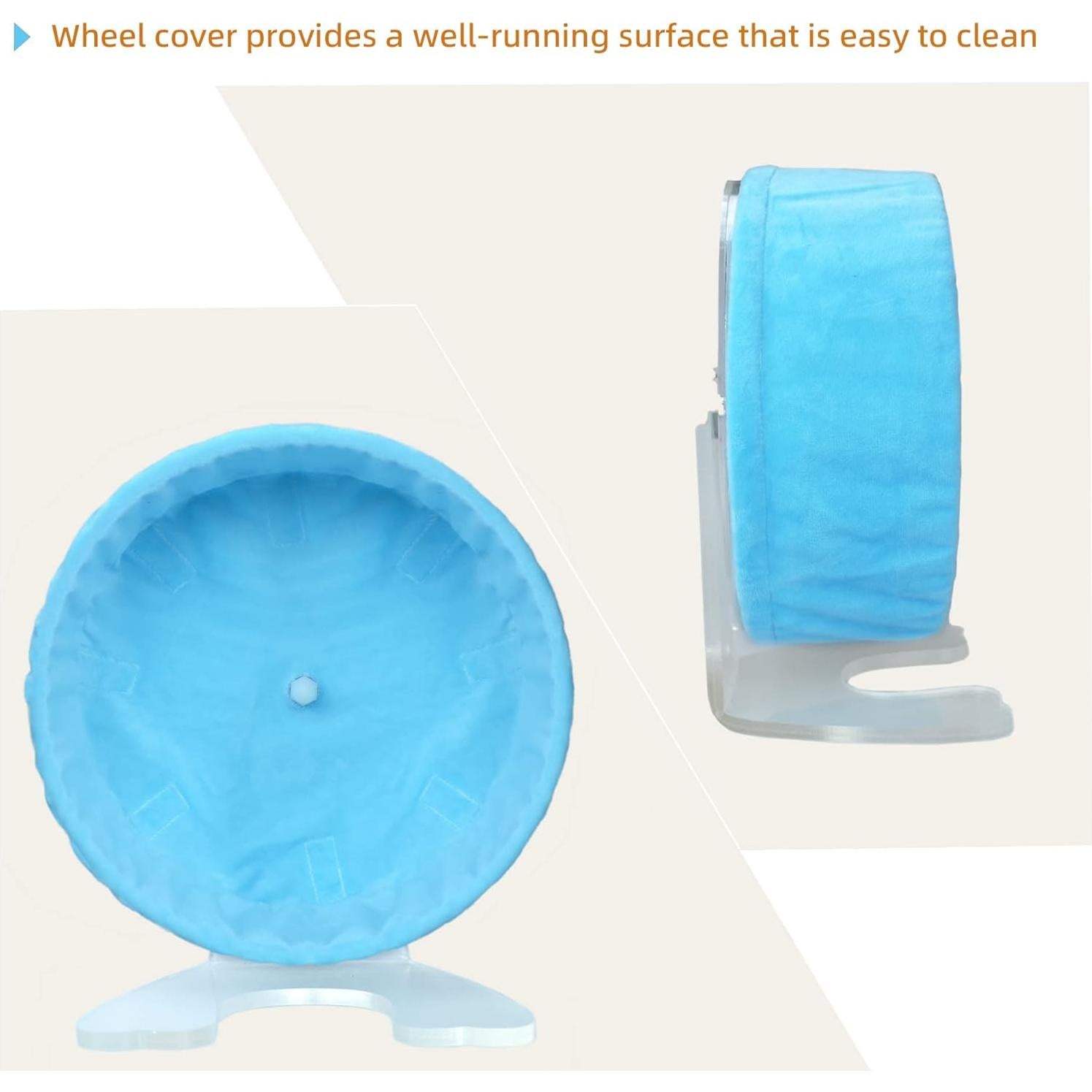 Wheel Cover for Hedgehogs Hamsters and Small Animals for Giant Comfort Wheel Carolina Storm Wheel to Protect Wheel from Urine and Easy to Clean (9")