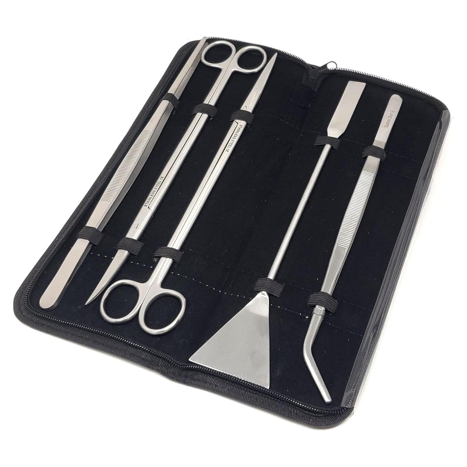 Juego de 5 Herramientas de Acero Inoxidable A2Z para Acuarios