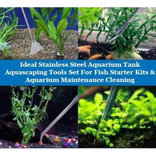 Juego de 5 Herramientas de Acero Inoxidable A2Z para Acuarios