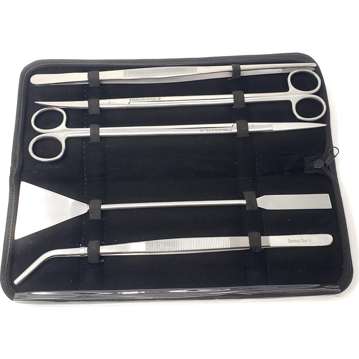 Juego de 5 Herramientas de Acero Inoxidable A2Z para Acuarios