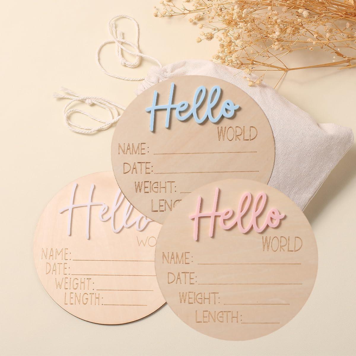 Cartel de Anuncio de Bebé Ylsteed 6 Pulgadas Azul