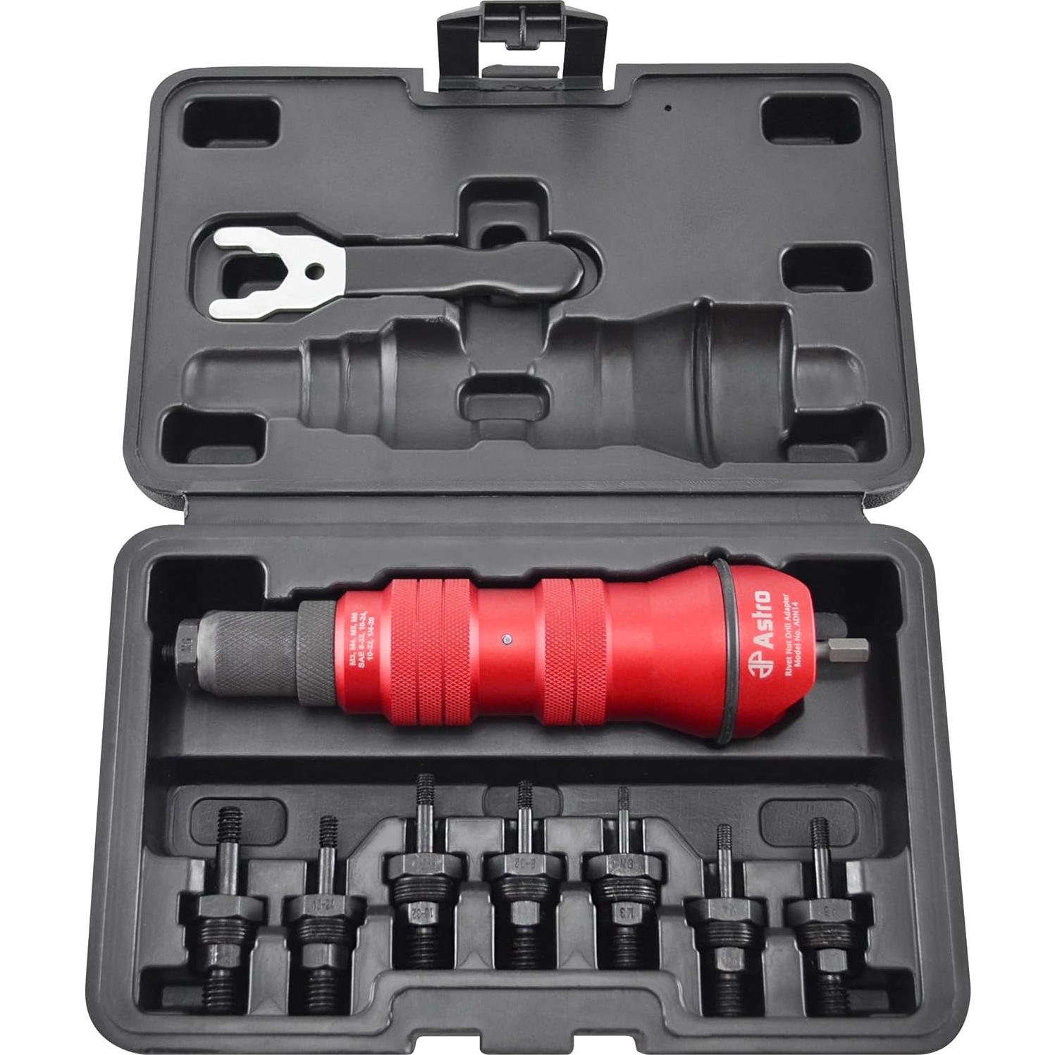 Kit de Adaptador de Taladro Remachado Astro Pneumatic ADN14 y ADN38