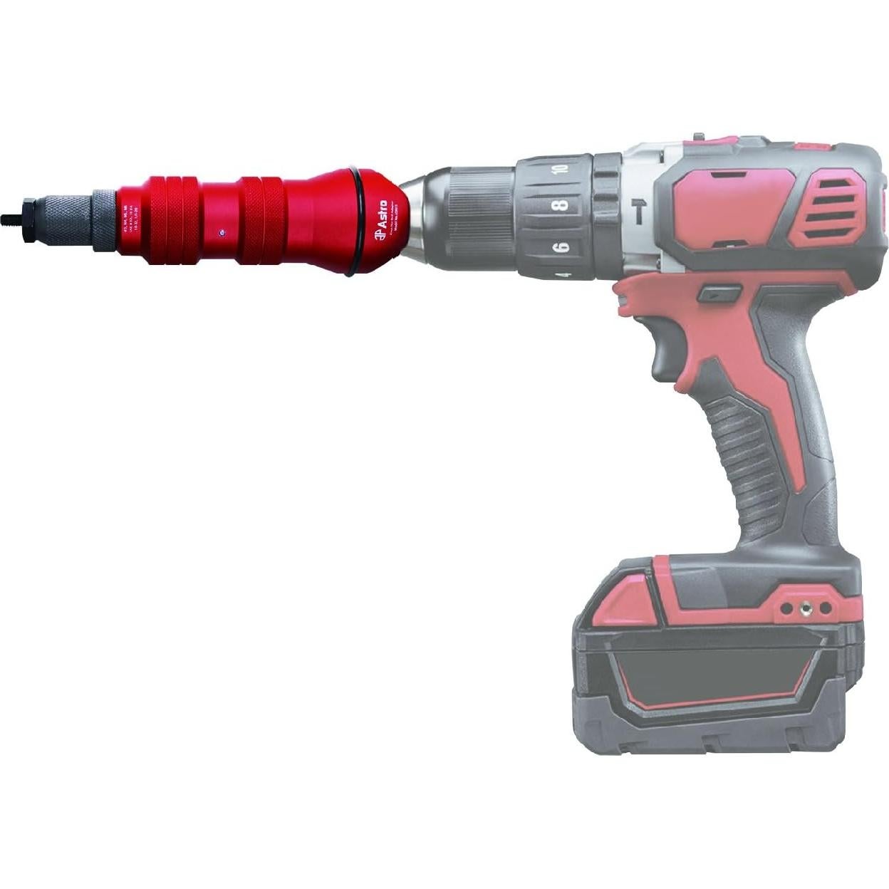 Kit de Adaptador de Taladro Remachado Astro Pneumatic ADN14 y ADN38