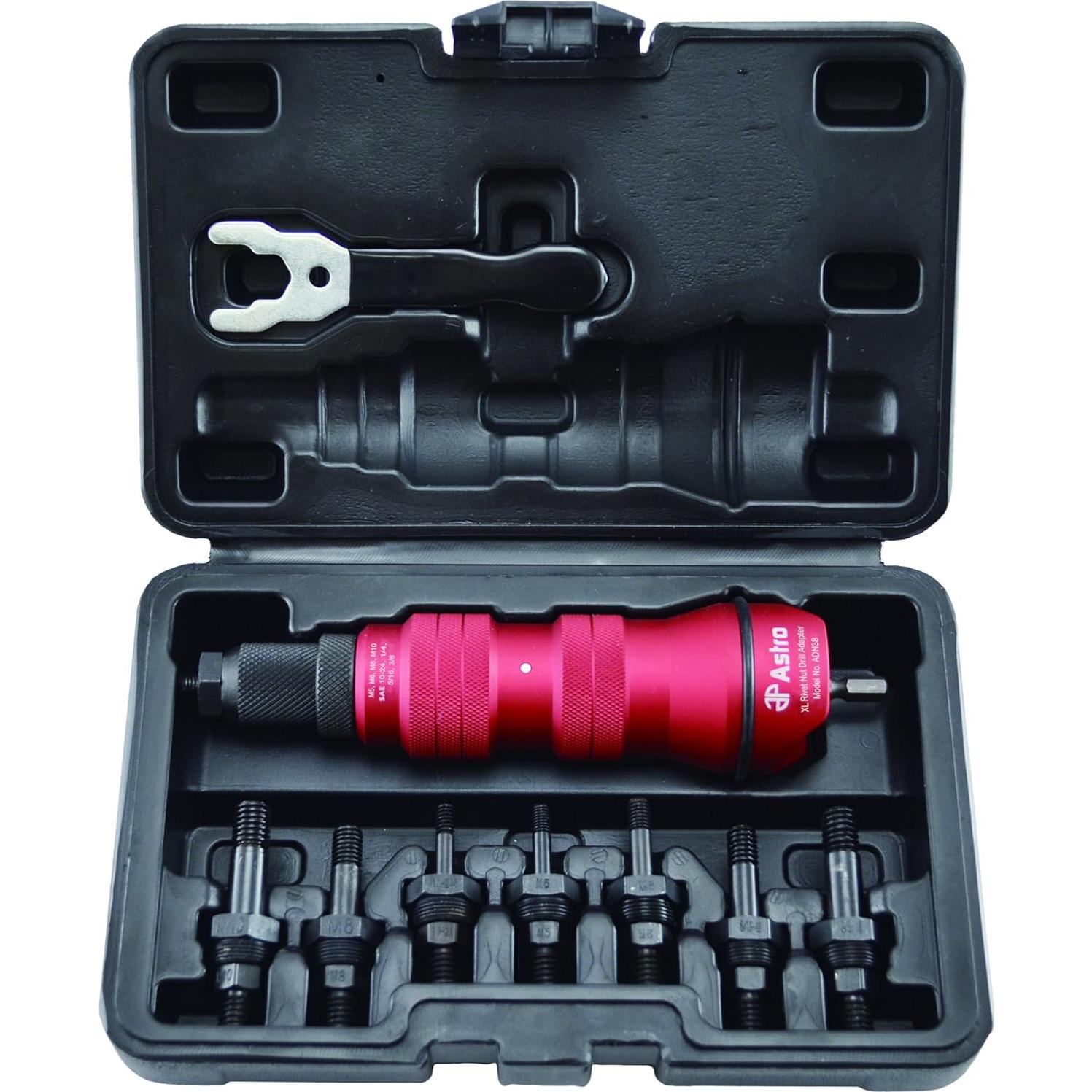 Kit de Adaptador de Taladro Remachado Astro Pneumatic ADN14 y ADN38