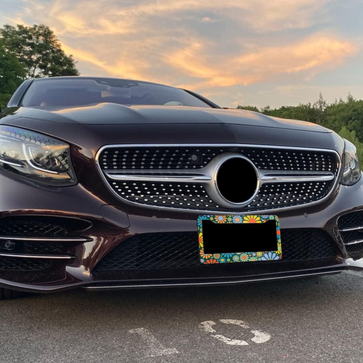 Marco de Placa de Licencia NOCITUN Floral Hippie 30.48x15.24 cm