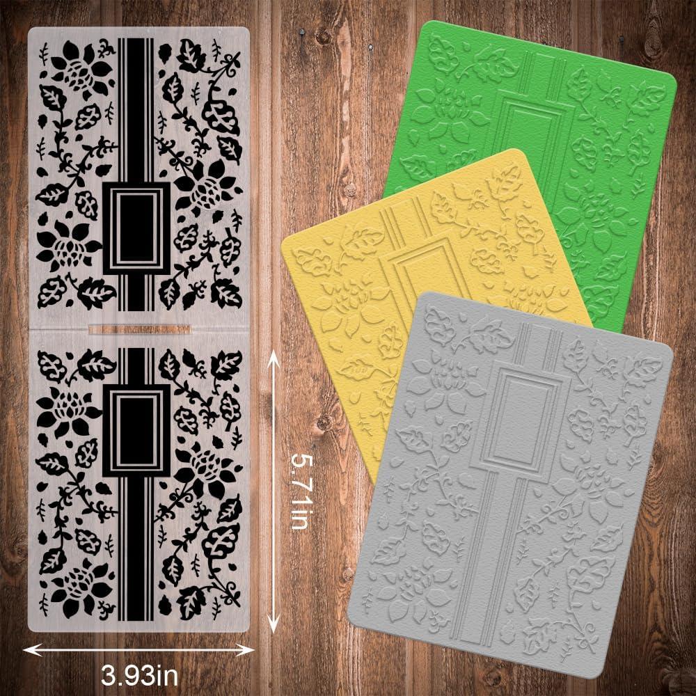 Carpeta de Embossing Hying 3D Flores y Hojas para Manualidades