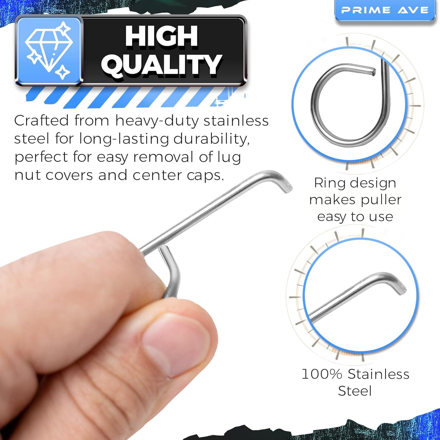 Extractor de tapa de tuerca de rueda Prime Ave - Acero inoxidable