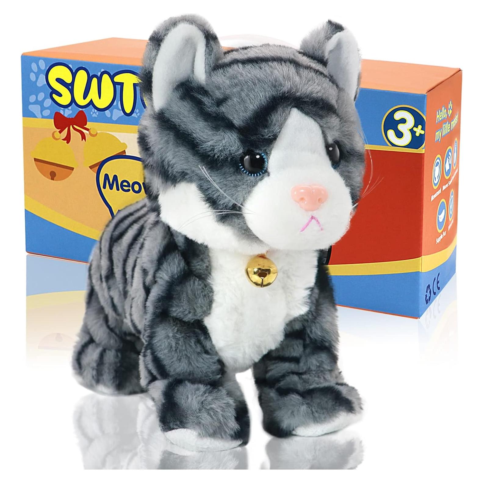 Gato Robot Interactivo SWTOIPIG 26x28.5cm LED Juguete