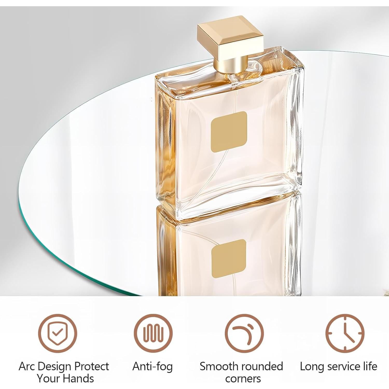 Espejo de Baño LED Irregular Niccy 61x102cm con Anti-vaho