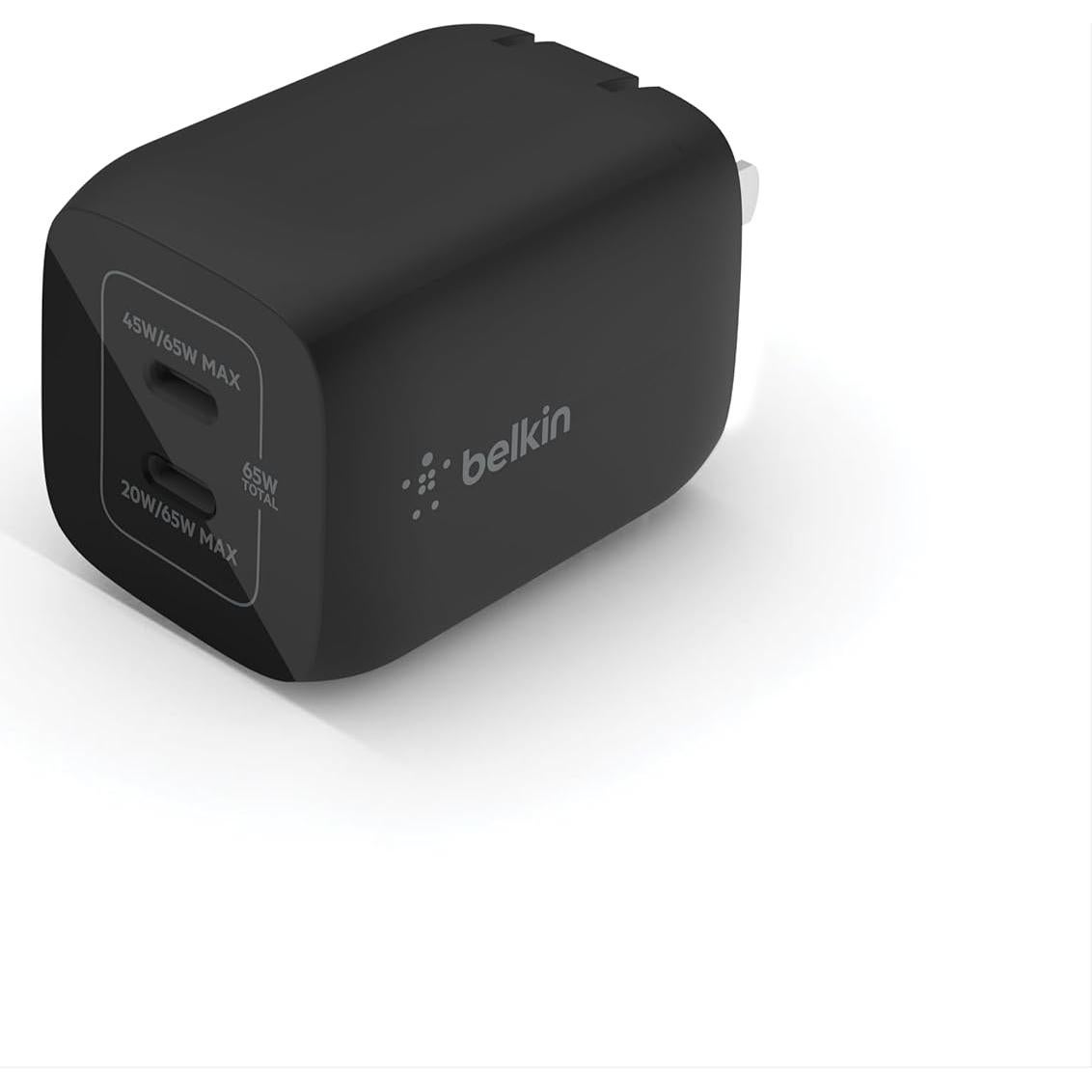 Cargador de pared USB-C Belkin 65W, carga rápida PD 3.0