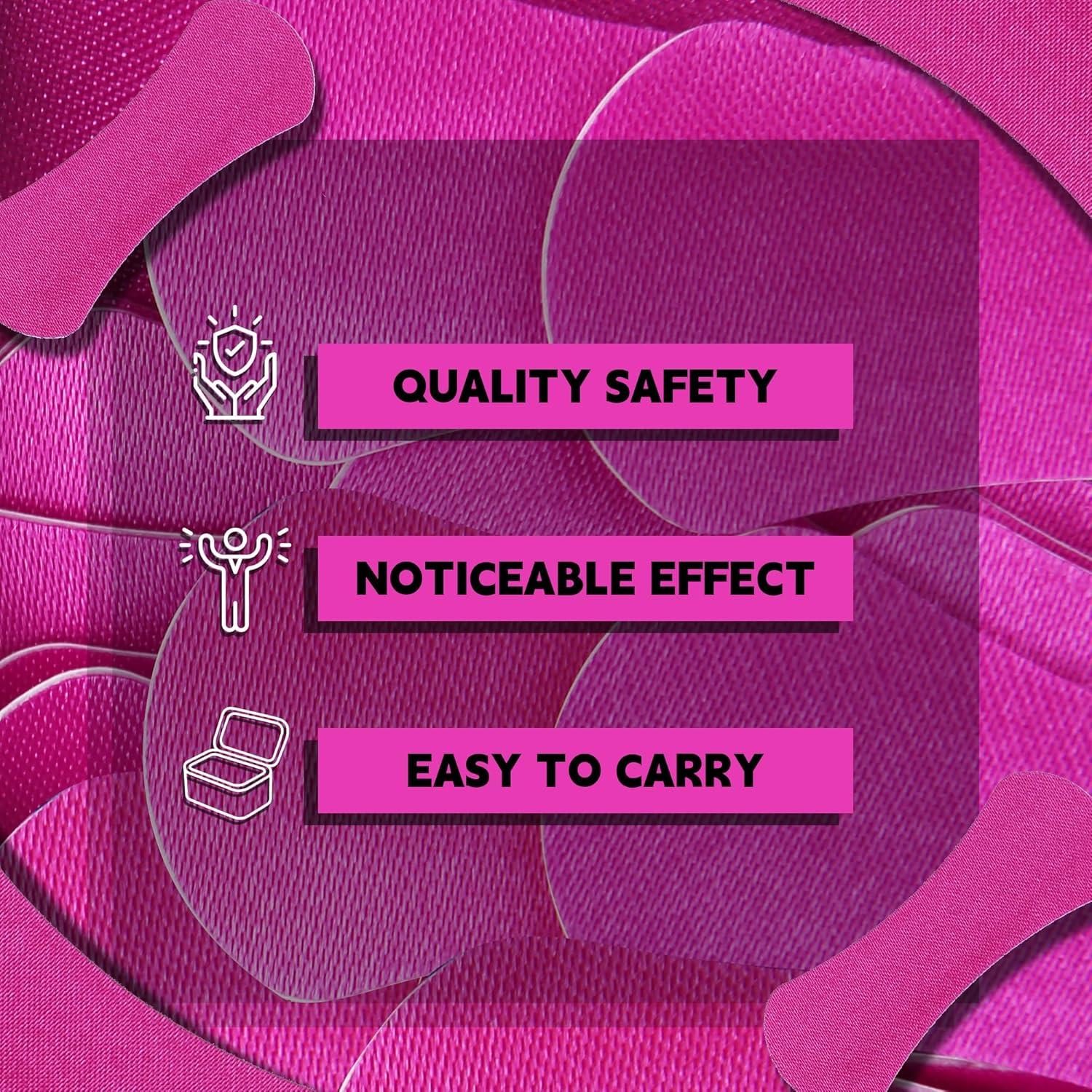 Tiras Nasales Nepia 50 Pack - Sin Láttex, Rosa Rojo