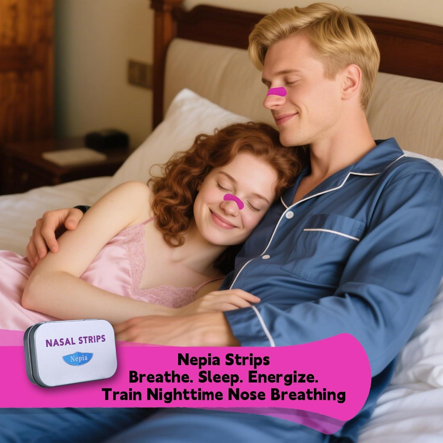 Tiras Nasales Nepia 50 Pack - Sin Láttex, Rosa Rojo