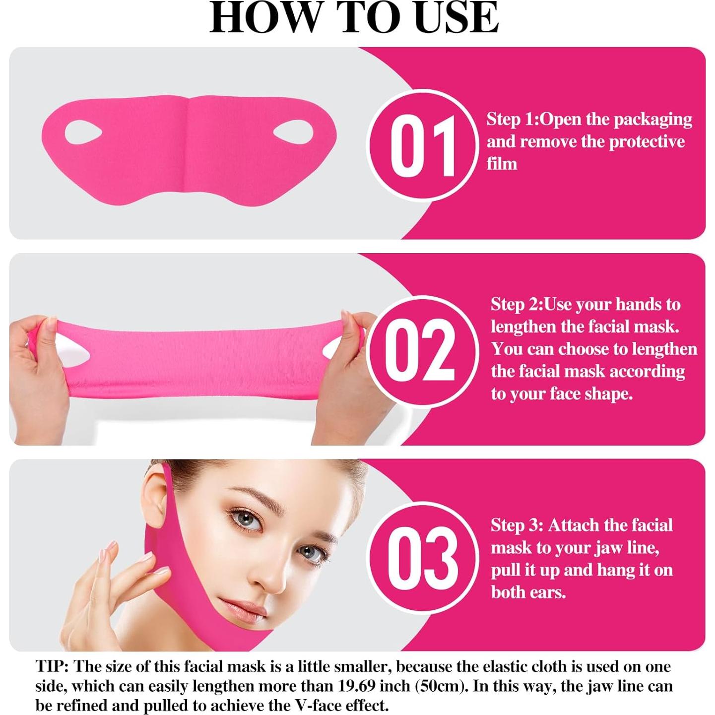 Máscara de levantamiento V Collagen 5PCS - Hidratante y reafirmante