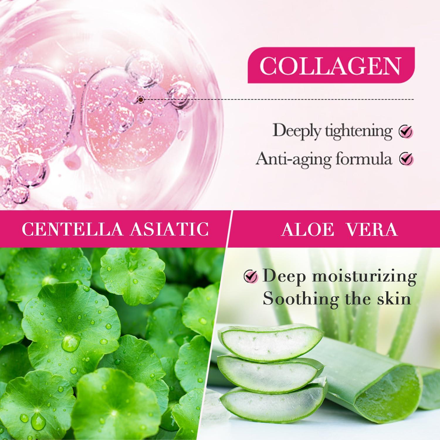 Máscara de levantamiento V Collagen 5PCS - Hidratante y reafirmante