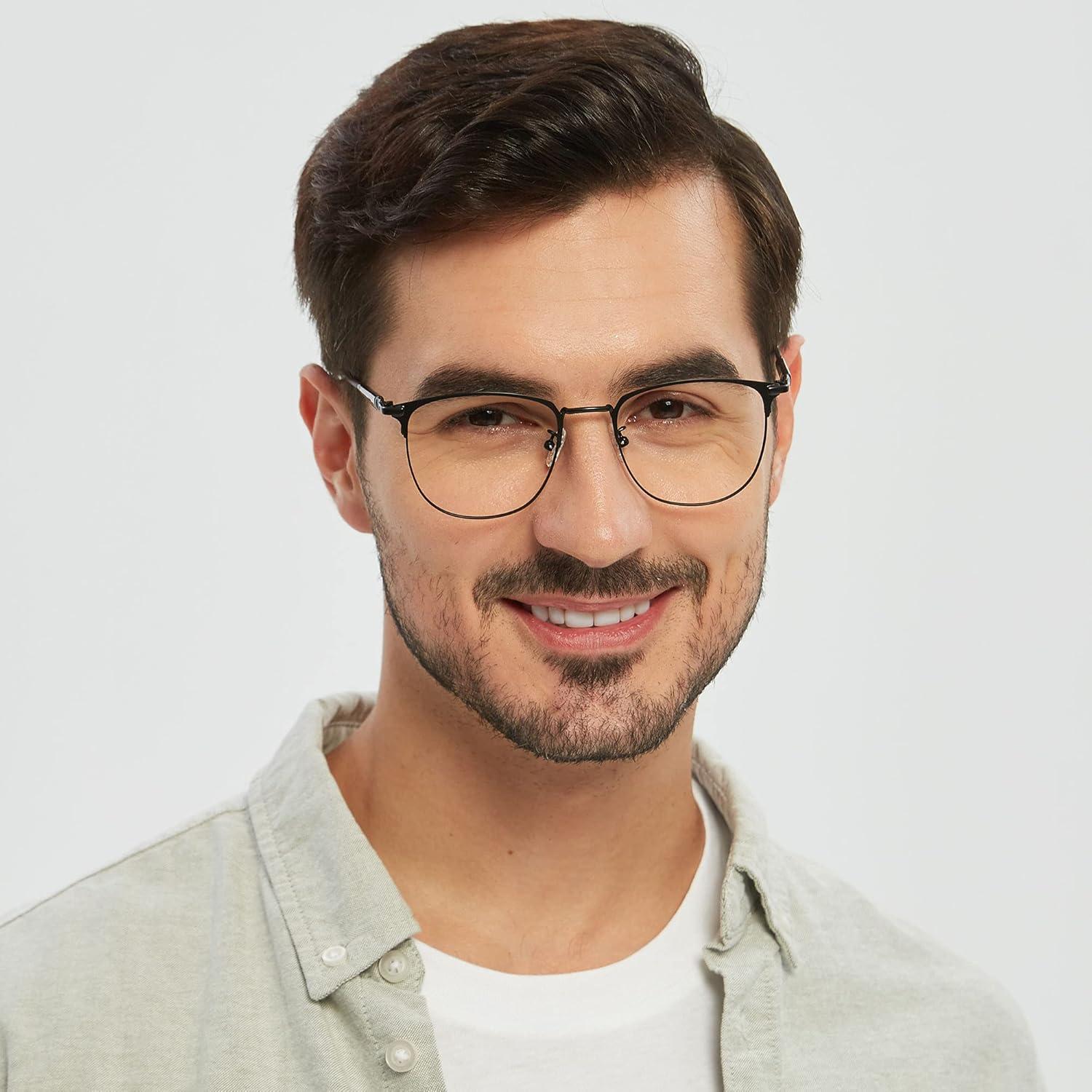 Gafas GUDVUE Luz Azul Ovaladas Negras Anti Reflejo UV400