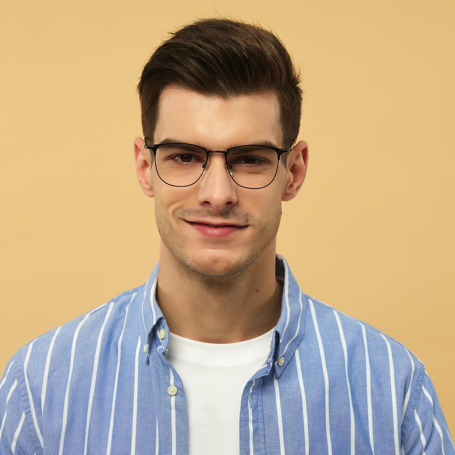 Gafas GUDVUE Luz Azul Ovaladas Negras Anti Reflejo UV400