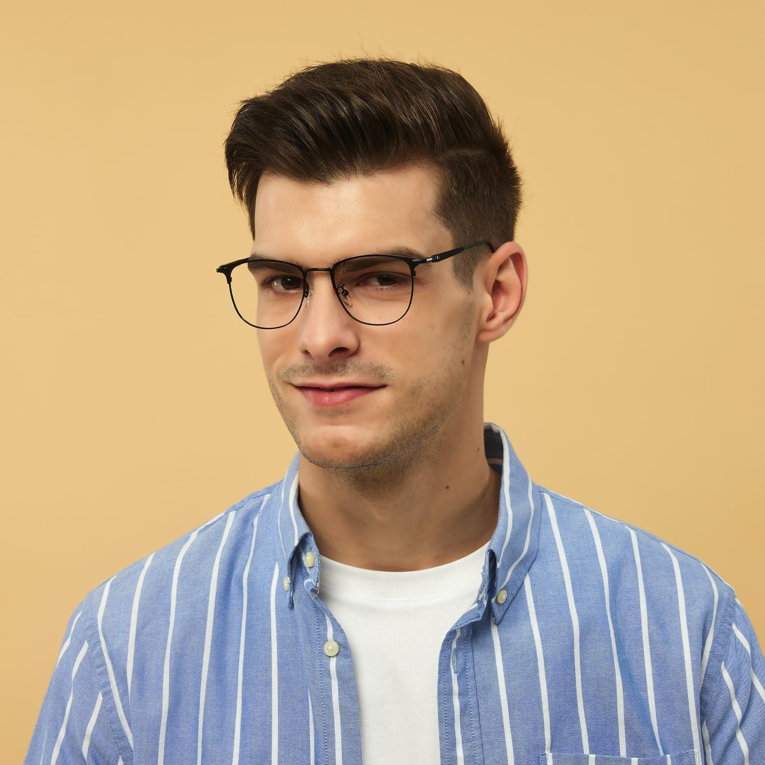 Gafas GUDVUE Luz Azul Ovaladas Negras Anti Reflejo UV400