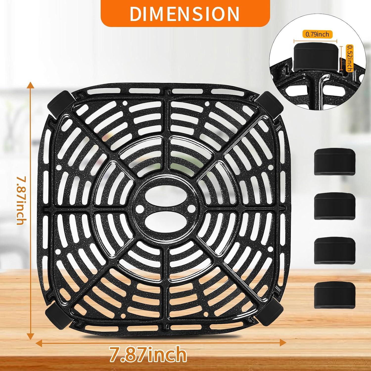 Sartén para Freidora de Aire BLACK+DECKER 20x20 cm Acero Inoxidable