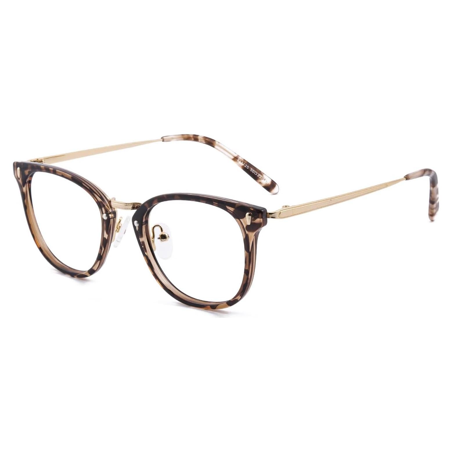 Gafas de Luz Azul GUDVUE Leopardo Ovalado UV400 Anti Reflejo