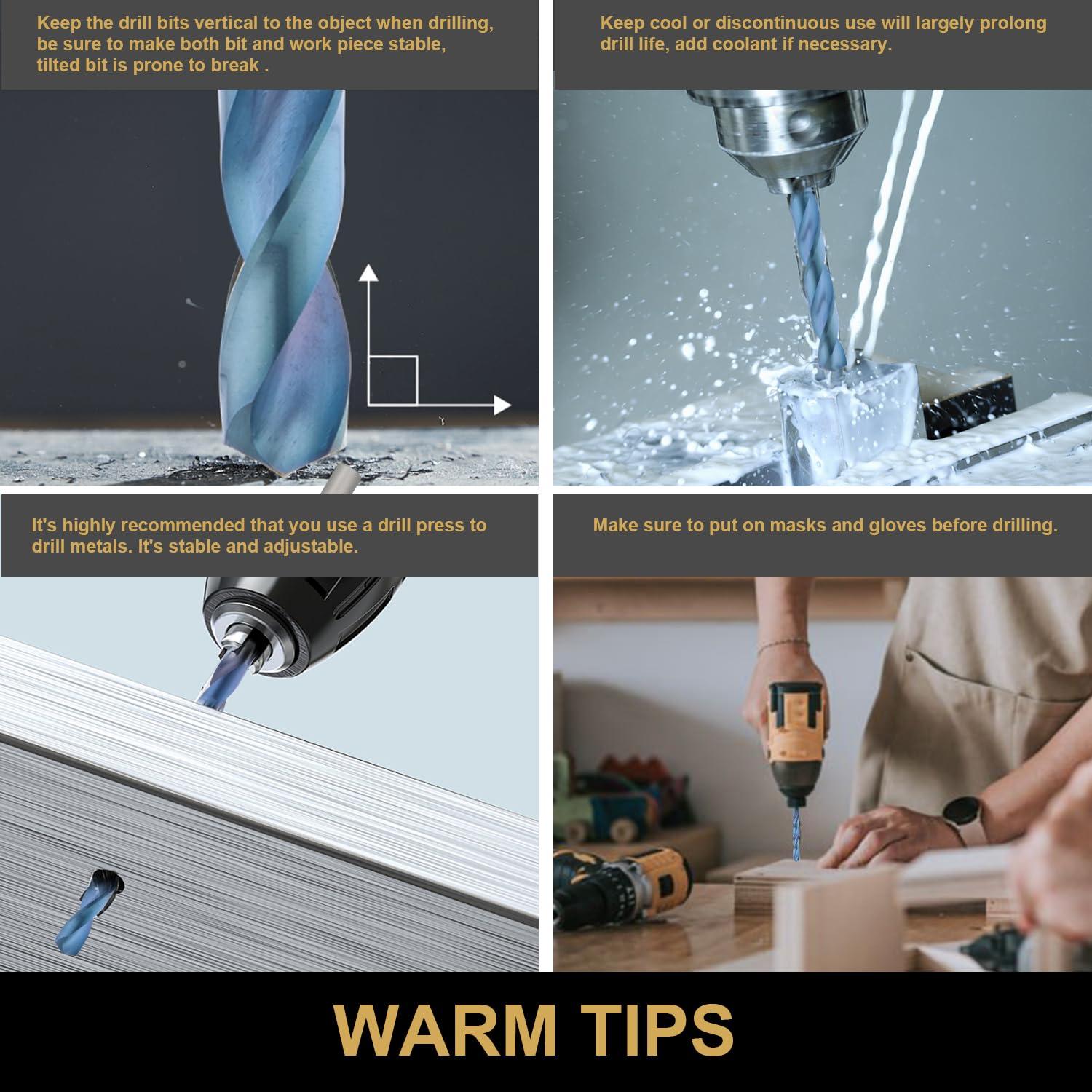 Juego de Brocas de Cobalto HIDOTOL 13 PCS M35 HSS para Metal