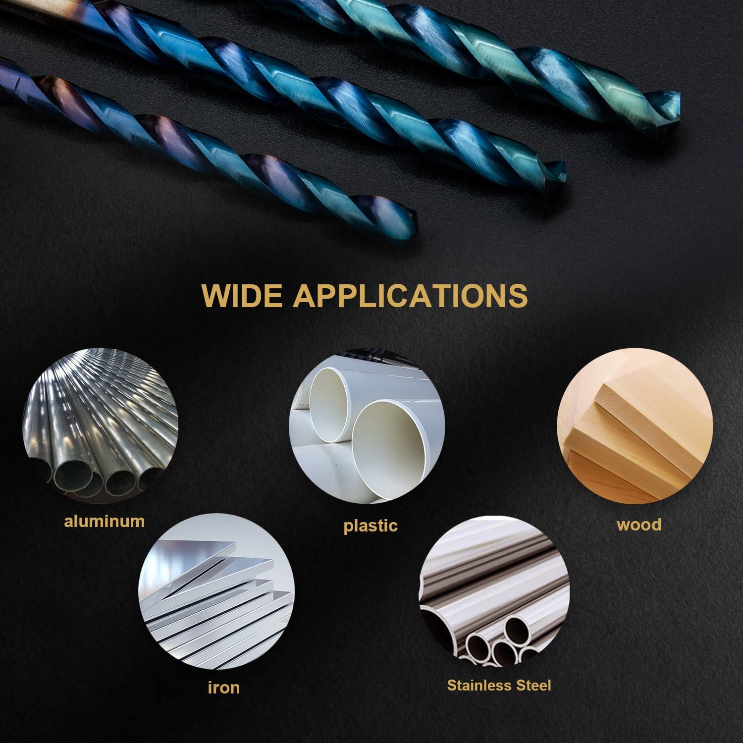 Juego de Brocas de Cobalto HIDOTOL 13 PCS M35 HSS para Metal