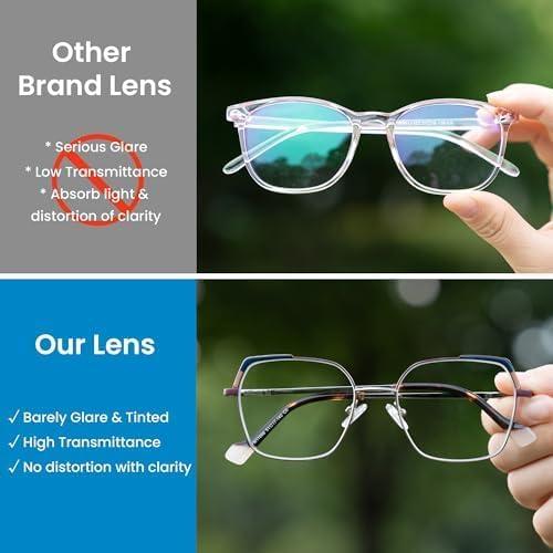 Gafas GUDVUE Anti Luz Azul Cuadradas Gato Ojo Púrpura